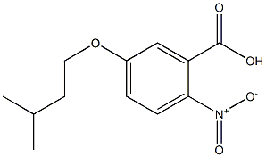 5-(3-methylbutoxy)-2-nitrobenzoic acid Struktur