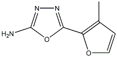 5-(3-methylfuran-2-yl)-1,3,4-oxadiazol-2-amine Struktur