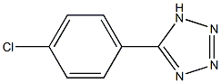 5-(4-chlorophenyl)-1H-1,2,3,4-tetrazole Struktur