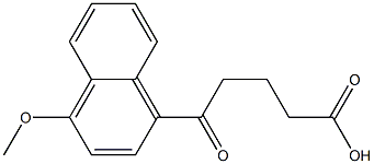 5-(4-methoxynaphthalen-1-yl)-5-oxopentanoic acid Struktur