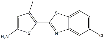 5-(5-chloro-1,3-benzothiazol-2-yl)-4-methylthiophen-2-amine Struktur