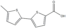 5-(5-methylthiophen-2-yl)thiophene-2-carboxylic acid Struktur