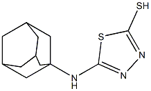 5-(adamantan-1-ylamino)-1,3,4-thiadiazole-2-thiol Struktur