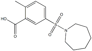 5-(azepane-1-sulfonyl)-2-methylbenzoic acid Struktur