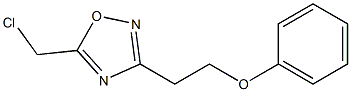 5-(chloromethyl)-3-(2-phenoxyethyl)-1,2,4-oxadiazole Struktur