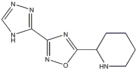 5-(piperidin-2-yl)-3-(4H-1,2,4-triazol-3-yl)-1,2,4-oxadiazole Struktur