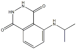 5-(propan-2-ylamino)-1,2,3,4-tetrahydrophthalazine-1,4-dione Struktur