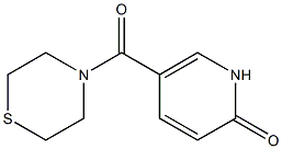 5-(thiomorpholin-4-ylcarbonyl)-1,2-dihydropyridin-2-one Struktur