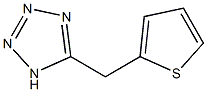 5-(thiophen-2-ylmethyl)-1H-1,2,3,4-tetrazole Struktur