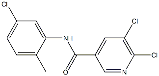 5,6-dichloro-N-(5-chloro-2-methylphenyl)pyridine-3-carboxamide Struktur