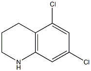 5,7-dichloro-1,2,3,4-tetrahydroquinoline Struktur