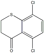 5,8-dichloro-3,4-dihydro-2H-1-benzothiopyran-4-one Struktur