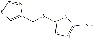 5-[(1,3-thiazol-4-ylmethyl)sulfanyl]-1,3-thiazol-2-amine Struktur