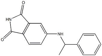 5-[(1-phenylethyl)amino]-2,3-dihydro-1H-isoindole-1,3-dione Struktur