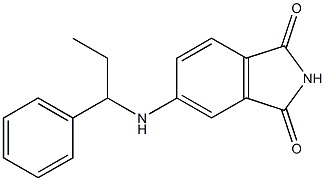 5-[(1-phenylpropyl)amino]-2,3-dihydro-1H-isoindole-1,3-dione Struktur