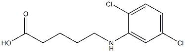 5-[(2,5-dichlorophenyl)amino]pentanoic acid Struktur