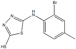 5-[(2-bromo-4-methylphenyl)amino]-1,3,4-thiadiazole-2-thiol Struktur