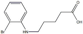 5-[(2-bromophenyl)amino]pentanoic acid Struktur