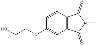 5-[(2-hydroxyethyl)amino]-2-methyl-2,3-dihydro-1H-isoindole-1,3-dione Struktur