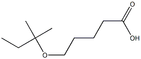 5-[(2-methylbutan-2-yl)oxy]pentanoic acid Struktur