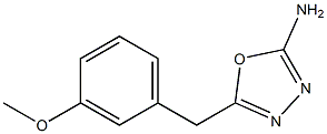 5-[(3-methoxyphenyl)methyl]-1,3,4-oxadiazol-2-amine Struktur