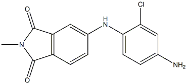 5-[(4-amino-2-chlorophenyl)amino]-2-methyl-2,3-dihydro-1H-isoindole-1,3-dione Struktur