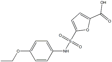 5-[(4-ethoxyphenyl)sulfamoyl]furan-2-carboxylic acid Struktur