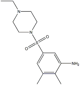 5-[(4-ethylpiperazine-1-)sulfonyl]-2,3-dimethylaniline Struktur