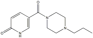 5-[(4-propylpiperazin-1-yl)carbonyl]-1,2-dihydropyridin-2-one Struktur