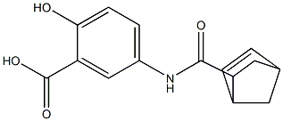 5-[(bicyclo[2.2.1]hept-5-en-2-ylcarbonyl)amino]-2-hydroxybenzoic acid Struktur