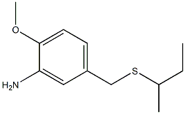 5-[(butan-2-ylsulfanyl)methyl]-2-methoxyaniline Struktur