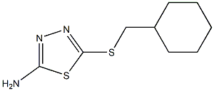 5-[(cyclohexylmethyl)sulfanyl]-1,3,4-thiadiazol-2-amine Struktur