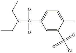 5-[(diethylamino)sulfonyl]-2-methylbenzenesulfonyl chloride Struktur