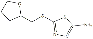 5-[(oxolan-2-ylmethyl)sulfanyl]-1,3,4-thiadiazol-2-amine Struktur