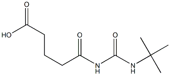 5-[(tert-butylcarbamoyl)amino]-5-oxopentanoic acid Struktur