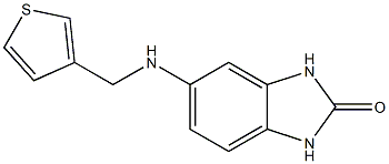 5-[(thiophen-3-ylmethyl)amino]-2,3-dihydro-1H-1,3-benzodiazol-2-one Struktur