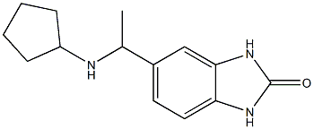 5-[1-(cyclopentylamino)ethyl]-2,3-dihydro-1H-1,3-benzodiazol-2-one Struktur