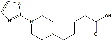 5-[4-(1,3-thiazol-2-yl)piperazin-1-yl]pentanoic acid Struktur