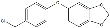 5-[4-(chloromethyl)phenoxy]-2H-1,3-benzodioxole Struktur