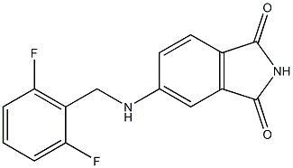 5-{[(2,6-difluorophenyl)methyl]amino}-2,3-dihydro-1H-isoindole-1,3-dione Struktur