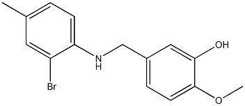 5-{[(2-bromo-4-methylphenyl)amino]methyl}-2-methoxyphenol Struktur