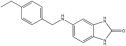 5-{[(4-ethylphenyl)methyl]amino}-2,3-dihydro-1H-1,3-benzodiazol-2-one Struktur