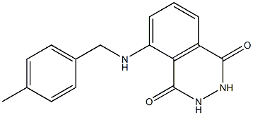 5-{[(4-methylphenyl)methyl]amino}-1,2,3,4-tetrahydrophthalazine-1,4-dione Struktur