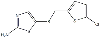 5-{[(5-chlorothien-2-yl)methyl]thio}-1,3-thiazol-2-amine Struktur