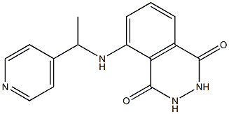 5-{[1-(pyridin-4-yl)ethyl]amino}-1,2,3,4-tetrahydrophthalazine-1,4-dione Struktur