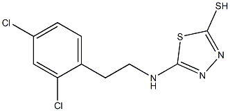 5-{[2-(2,4-dichlorophenyl)ethyl]amino}-1,3,4-thiadiazole-2-thiol Struktur