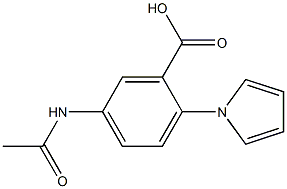 5-acetamido-2-(1H-pyrrol-1-yl)benzoic acid Struktur