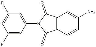 5-amino-2-(3,5-difluorophenyl)-2,3-dihydro-1H-isoindole-1,3-dione Struktur