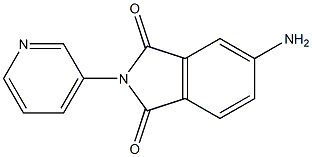 5-amino-2-(pyridin-3-yl)-2,3-dihydro-1H-isoindole-1,3-dione Struktur