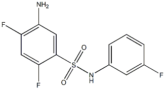 5-amino-2,4-difluoro-N-(3-fluorophenyl)benzene-1-sulfonamide Struktur